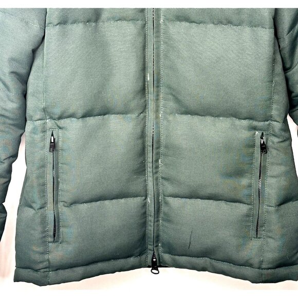 Bluenotes Womens Winter Parka Jacket Down Filled Faux Fur Hood Green Small - Picture 4 of 13